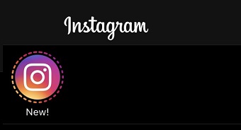 ダークモードのインスタグラム