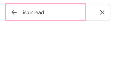 検索フォームに「is:unread」を入力する