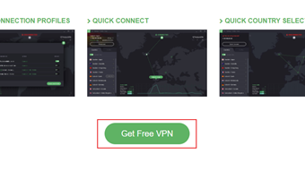 [Get Free VPN]をクリック
