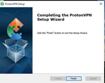 インストール完了画面の表示