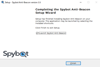 インストール完了画面