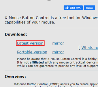 「Download」の[Latest version]をクリック