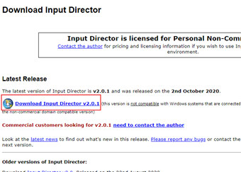 ダウンロードページの「Latest Release」のダウンロードリンクをクリック