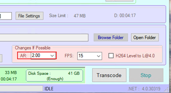 「Changes If Possible」の[AR]を変更する