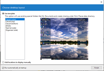 グループの表示パターンを選択する