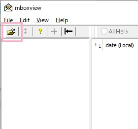 ウィンドウ左上の「開く」ボタンをクリック