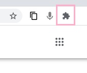 拡張機能アイコンをクリックして、メニューの「拡張機能を管理」をクリック