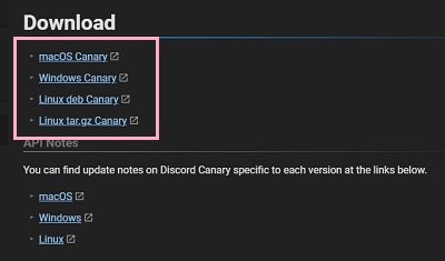 「Download」項目から、自分のPCのOSのリンクをクリック