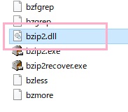 bzip2.dllファイル