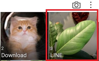 『LINE』のフォルダ