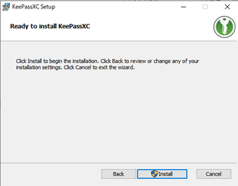 [Install]をクリック