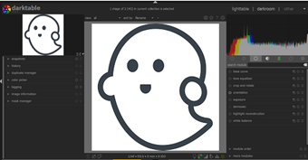 ライトテーブルに追加した画像をダブルクリック