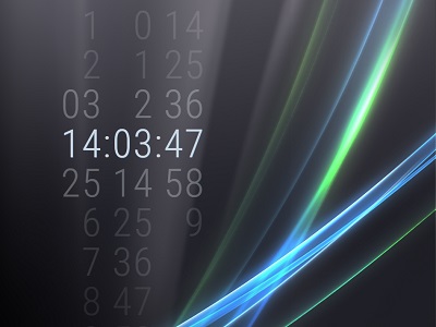 Wallpaper Engineの時計の壁紙