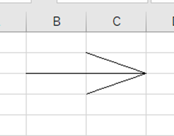 罫線で矢印を作成