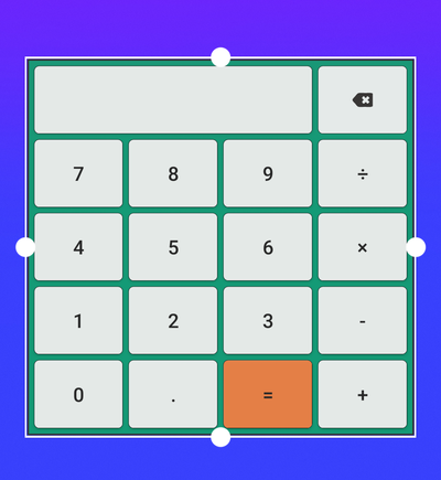 ホーム画面のEasy Calculator Widget