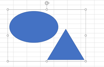 グループ化が完了した図形