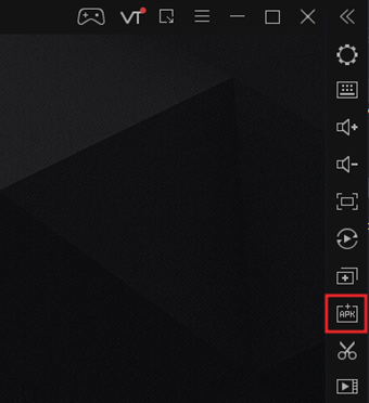 右アイコンメニューの[APK]をクリック