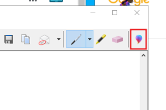 ペイント3Dのアイコンをクリック