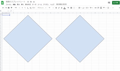 貼りつけ完了したGoogleスプレッドシート画面