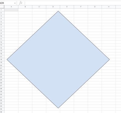 スプレッドシートの図形
