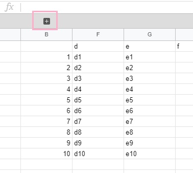 再表示させたい場合は「+」ボタンをクリック