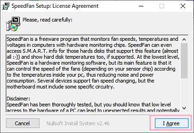 「I Agree」をクリック