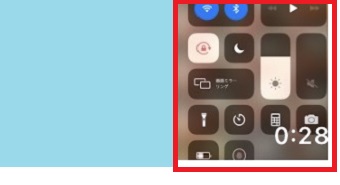 画面収録した動画をタップして開く