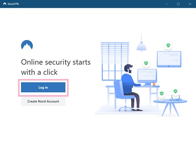 「Log in」をクリック