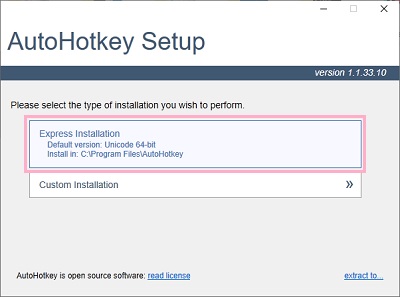 「Express Installation」をクリック