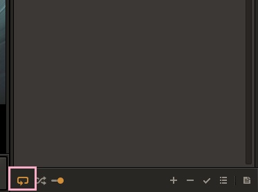 リピートボタンをクリック