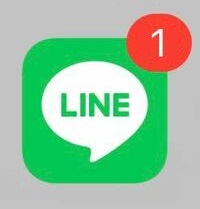 アプリアイコンに通知バッジがついている