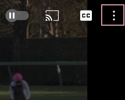 「…」ボタンをタップ