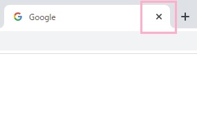 ×ボタンをクリック