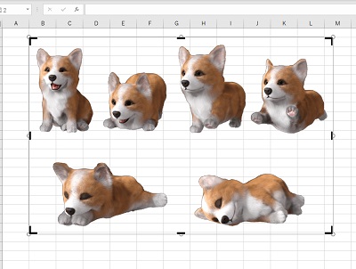 画像の枠がトリムマークになる