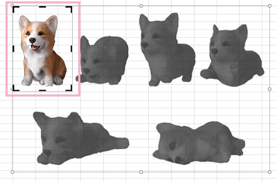 マウスカーソルがトリムマークの形になったら、ドラッグして切り抜きたい範囲を選択