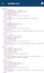 XMLファイルが閲覧できた