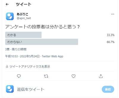 アンケート結果確認