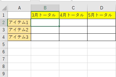 INDIRECT関数で別シートのセルの内容を追加する