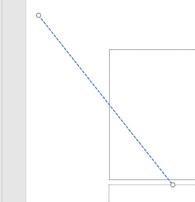 引いた線が点線になった