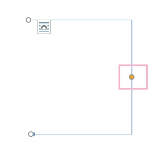 オレンジの丸をドラッグして右側に移動させる