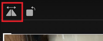 三角のマークをタップ