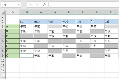 「Ctrlキー+クリック」でセルを選択してF4キーを押す