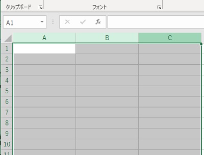 数値を指定してセルの幅を一括で揃えることができた
