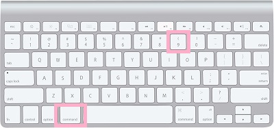 Macなら「commandキー+9キー」を同時押し