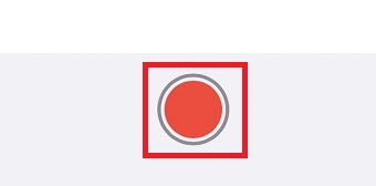 赤い丸をタップ