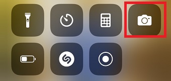 カメラのマークをタップ