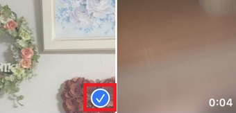 ループ再生したい動画をタップして選択