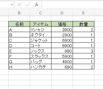 「アイテム」を抽出する