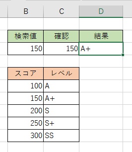 検索値を「150」に変更
