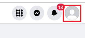 自分のアイコンをクリック